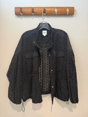 Gap lace bomber jacket - L
